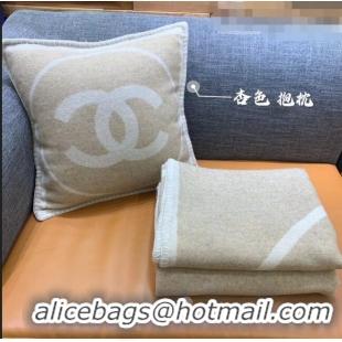 Buy Discount Chanel Wool Pillow And Blanket H110268 Beige 2021