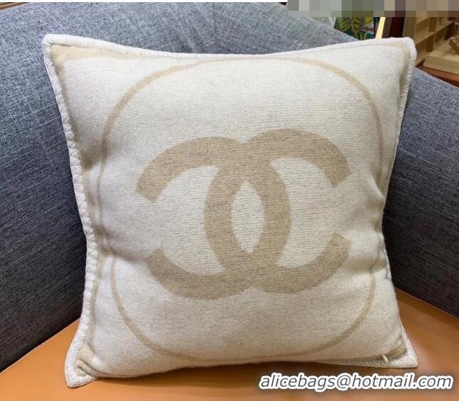 Buy Discount Chanel Wool Pillow And Blanket H110268 Beige 2021