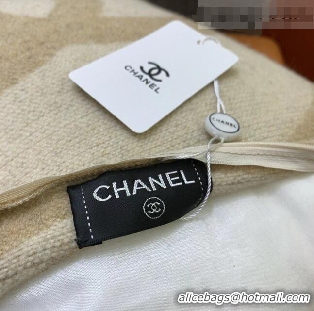 Buy Discount Chanel Wool Pillow And Blanket H110268 Beige 2021