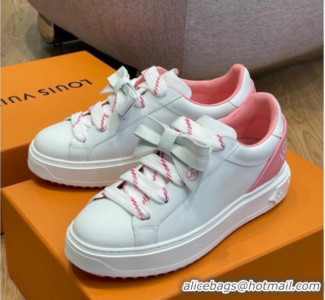 Lower Price Louis Vuitton Time Out Sneaker 1A9Q1B White/Pink 0329059