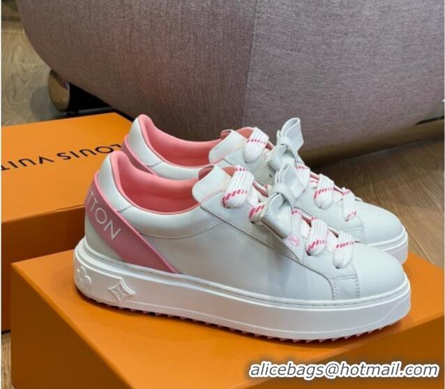 Lower Price Louis Vuitton Time Out Sneaker 1A9Q1B White/Pink 0329059