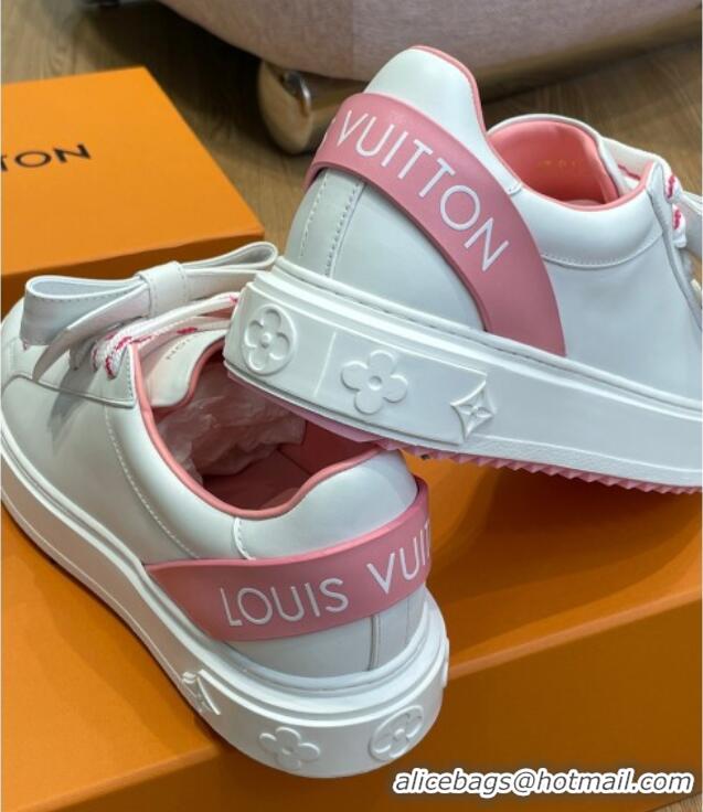 Lower Price Louis Vuitton Time Out Sneaker 1A9Q1B White/Pink 0329059