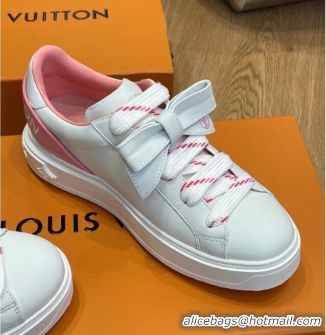 Lower Price Louis Vuitton Time Out Sneaker 1A9Q1B White/Pink 0329059