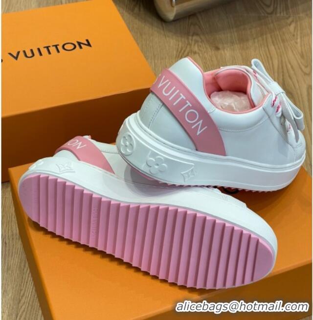 Lower Price Louis Vuitton Time Out Sneaker 1A9Q1B White/Pink 0329059