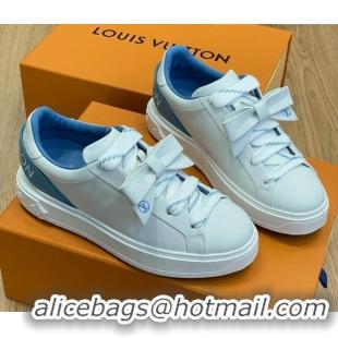 Durable Louis Vuitton Time Out Sneaker 1A9Q0V White/Blue 0329060