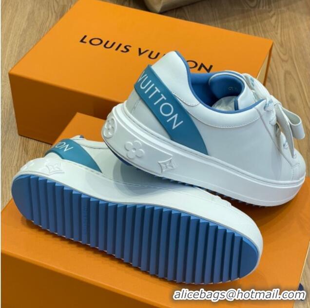 Durable Louis Vuitton Time Out Sneaker 1A9Q0V White/Blue 0329060