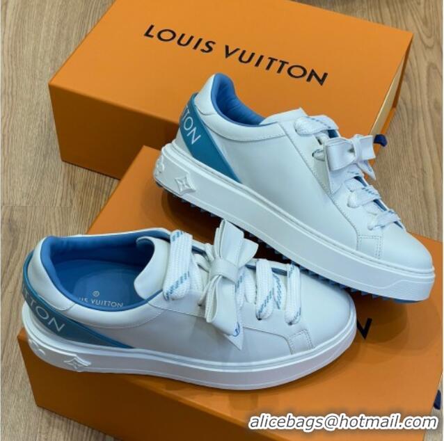 Durable Louis Vuitton Time Out Sneaker 1A9Q0V White/Blue 0329060