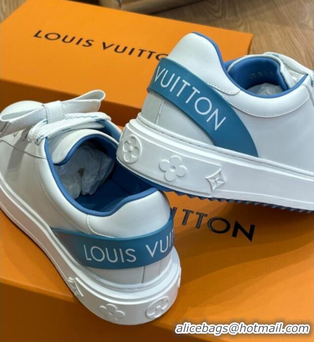 Durable Louis Vuitton Time Out Sneaker 1A9Q0V White/Blue 0329060