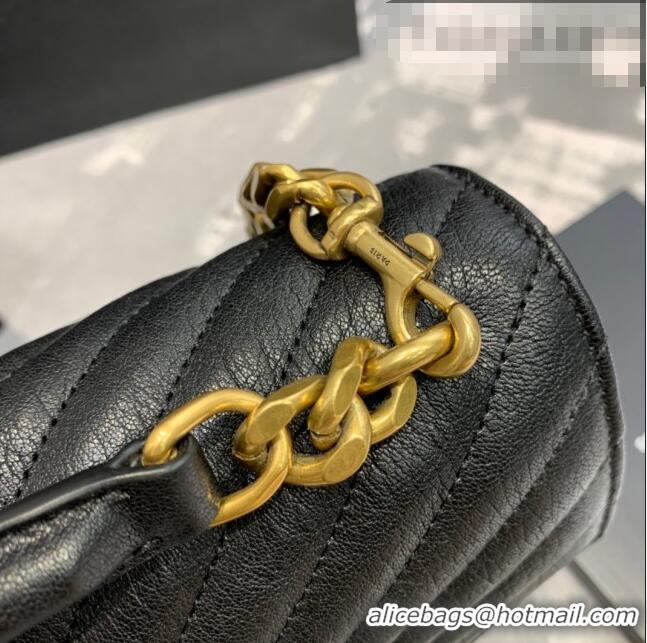 Super Quality Saint Laurent Classic Large College Monogram Bag 392738 Black/Gold