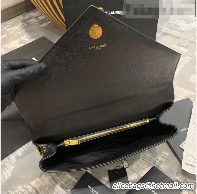 Super Quality Saint Laurent Classic Large College Monogram Bag 392738 Black/Gold