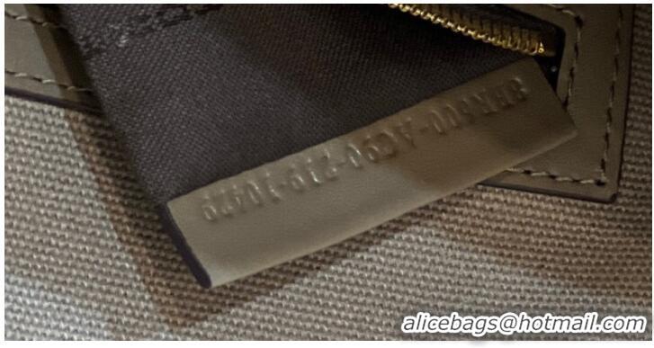 Grade Discount Fendi Baguette Chain FF fabric bag 8BR600A gray