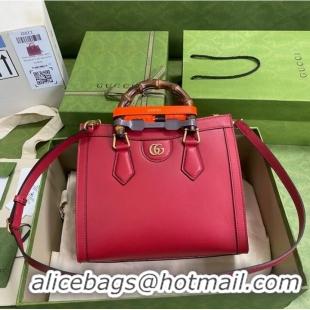 Shop Grade Gucci Diana small tote bag 660195 Red