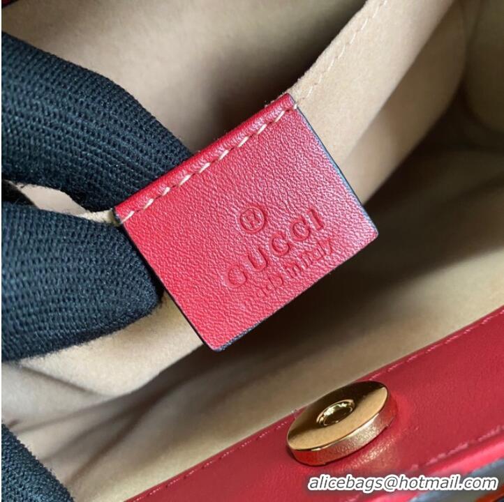 Shop Grade Gucci Diana small tote bag 660195 Red