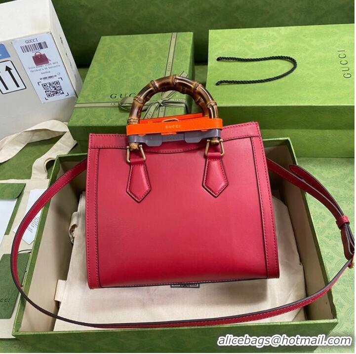 Shop Grade Gucci Diana small tote bag 660195 Red