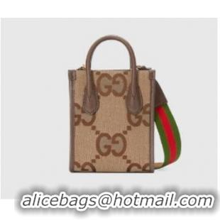 Promotional Gucci Jumbo GG mini tote bag 699406 brown