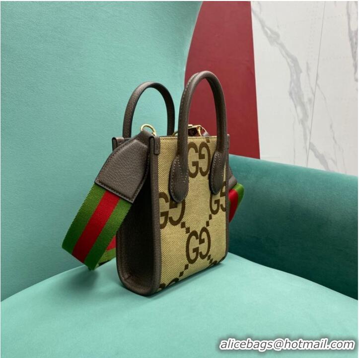 Promotional Gucci Jumbo GG mini tote bag 699406 brown