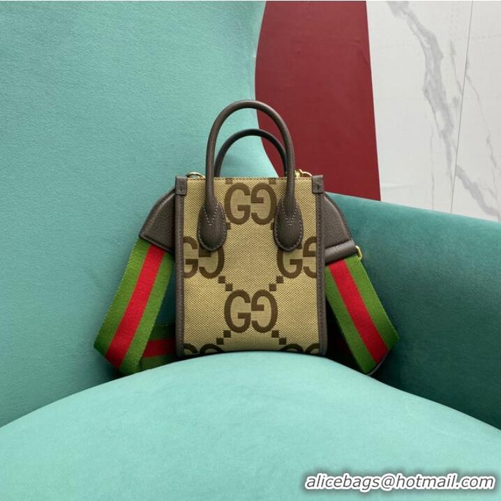 Promotional Gucci Jumbo GG mini tote bag 699406 brown