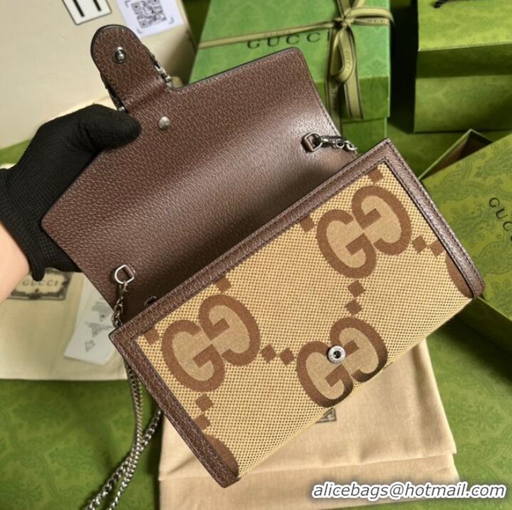 Good Product Gucci Dionysus jumbo GG chain wallet 401231 brown