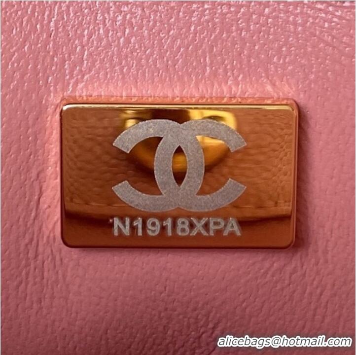 Noble Cheap Chanel Shoulder Bag Grained Calfskin&Gold-Tone Metal AS3223 pink