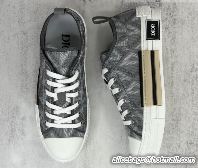 Best Price Dior B23 Low-top Sneakers in Grey CD Diamond Canvas 042705