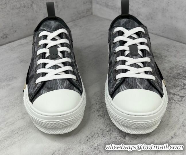 Best Price Dior B23 Low-top Sneakers in Grey CD Diamond Canvas 042705