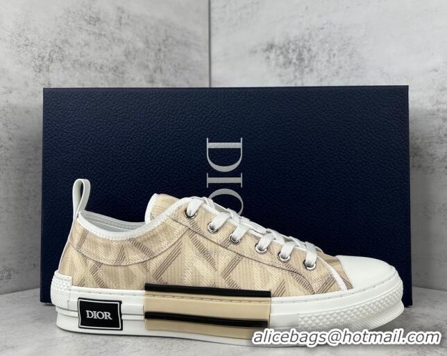 Purchase Dior B23 Low-top Sneakers in Beige CD Diamond Canvas 042706