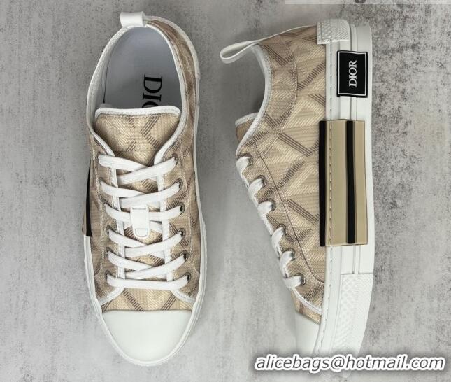 Purchase Dior B23 Low-top Sneakers in Beige CD Diamond Canvas 042706