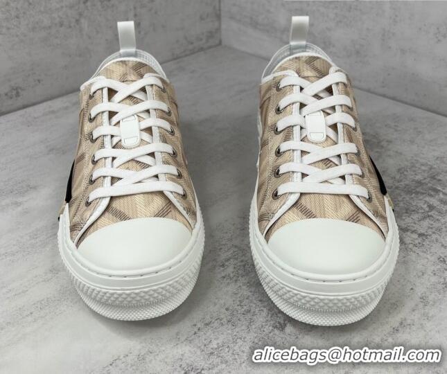 Purchase Dior B23 Low-top Sneakers in Beige CD Diamond Canvas 042706