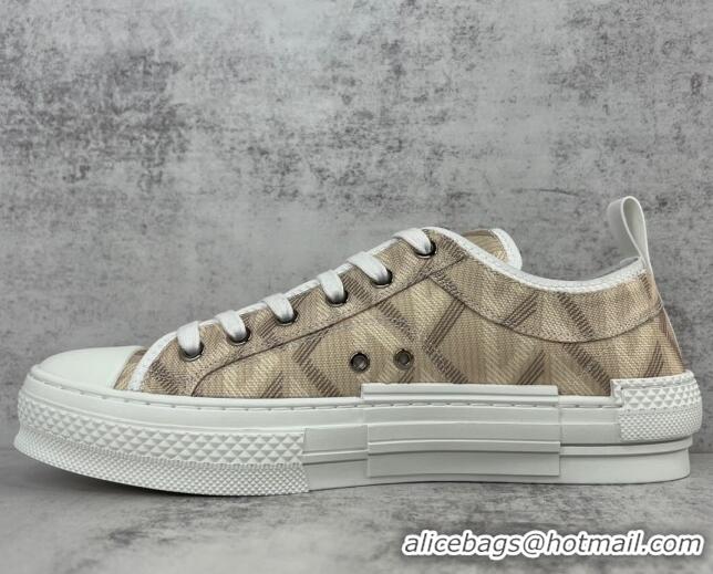 Purchase Dior B23 Low-top Sneakers in Beige CD Diamond Canvas 042706