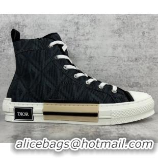 Good Product Dior B23 High-top Sneakers in Black CD Diamond Canvas 042711