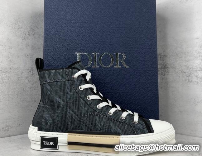 Good Product Dior B23 High-top Sneakers in Black CD Diamond Canvas 042711