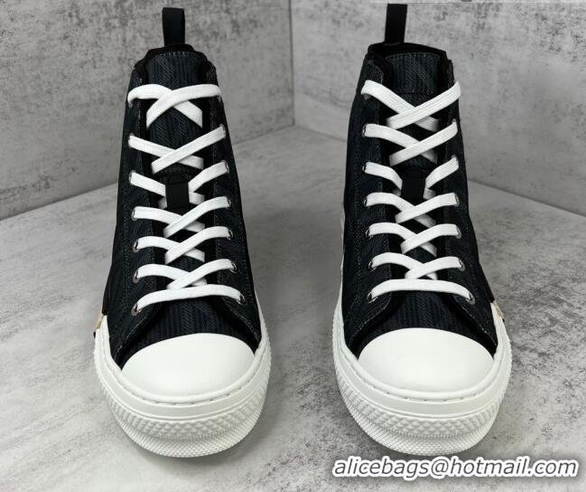 Good Product Dior B23 High-top Sneakers in Black CD Diamond Canvas 042711