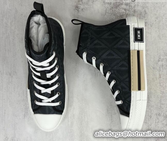 Good Product Dior B23 High-top Sneakers in Black CD Diamond Canvas 042711