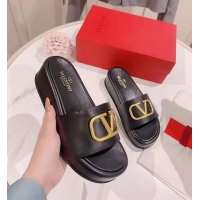 Most Popular Valentino Garavani Vlogo Signature Slides V8410 Black