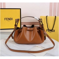 Promotional FENDI TOUCH leather bag 8BS059 Caramel