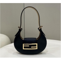 Promotional Fendi Cookie black leather mini bag 8BS065A