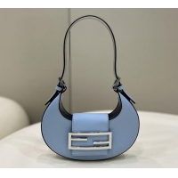 Grade Fendi Cookie Light blue leather mini bag 8BS065A