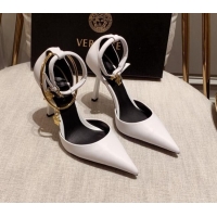 Shop Cheap Versace Lambskin Pumps 11cm White 031916