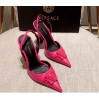 Best Product Versace Leather Slingback Pumps 11cm Pink 031929