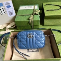 Good Taste Gucci GG Marmont mini shoulder bag 634936 blue