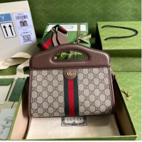 Reasonable Price Gucci Ophidia small tote with Web 693724 brown