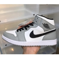 Good Quality Nike Air Jordan AJ1 Mid-top Sneakers Grey 112384