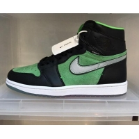 Grade Quality Nike Air Jordan AJ1 High-top Sneakers Green/Black 112385