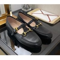 Perfect Gucci Calfskin Loafers with Horsebit Black 030580