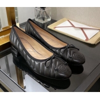 Low Price Gucci Diagonal Lambskin Ballet with Bow 3cm Black 030584