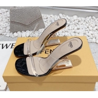 Pretty Style Fendi First PVC High Heel Sandals 8.5cm Black 032825