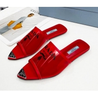 Best Grade Prada TPU Flat Mules Red 032380