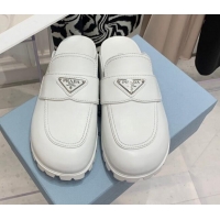 Hot Style Prada Leather Mules White 032451