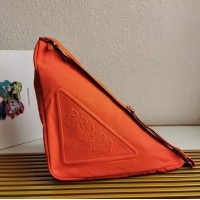 Top Quality Prada Re-Nylon large shoulder bag 2EV077 orange