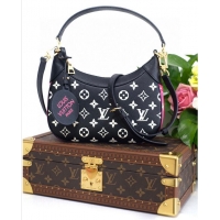 Top Quality Louis Vuitton Original Leather Bagatelle M46091 Black